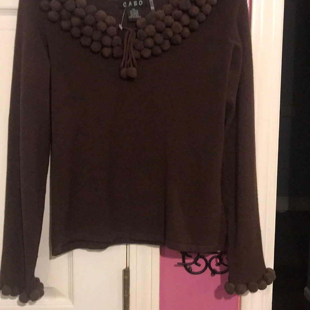 Dark brown brand new top